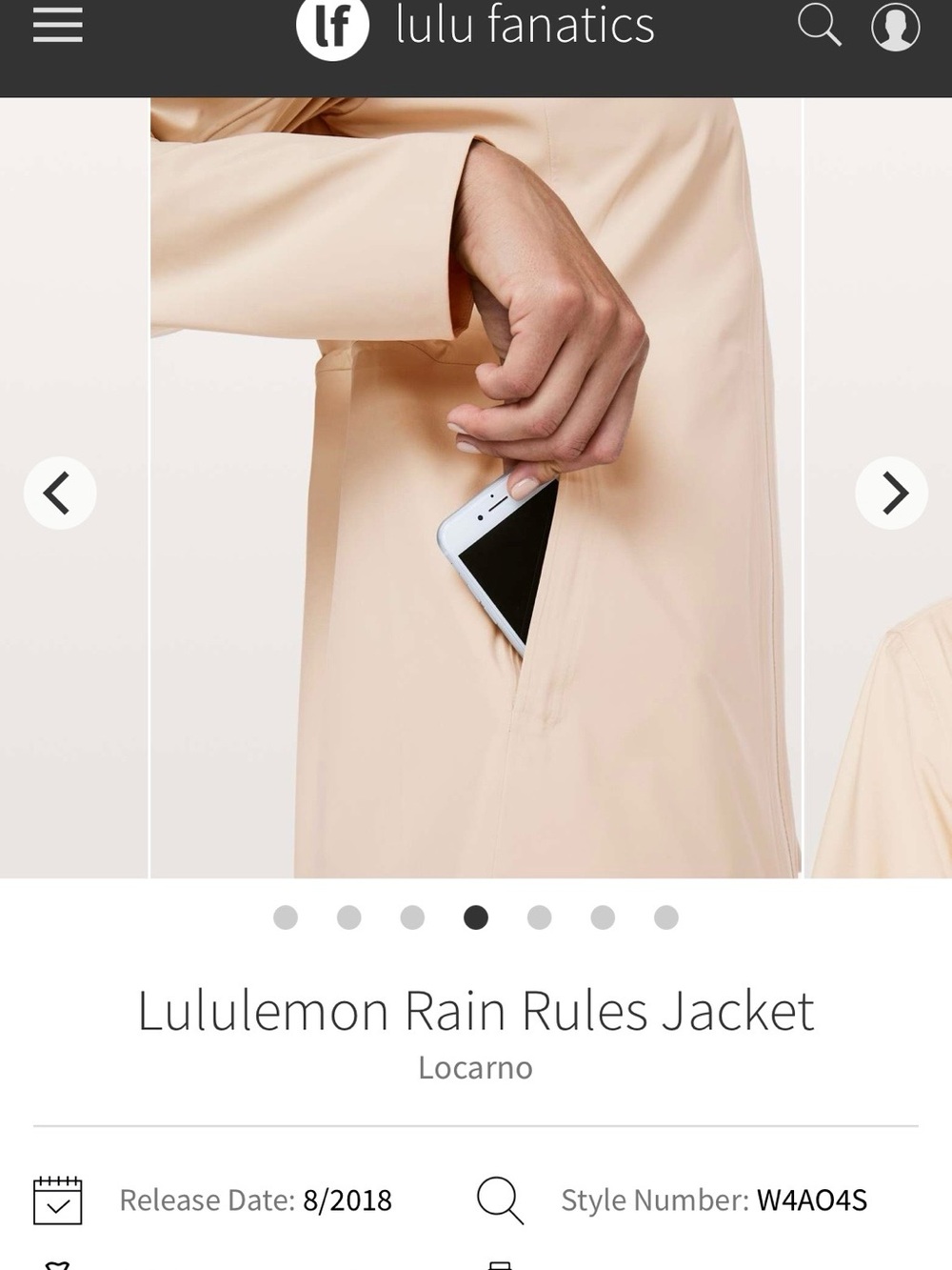 lululemon athletica Women's Hooded Raincoat in Trench - Picture 11 of 16